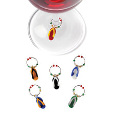 Load image into Gallery viewer, Flip-flop Wine Charms