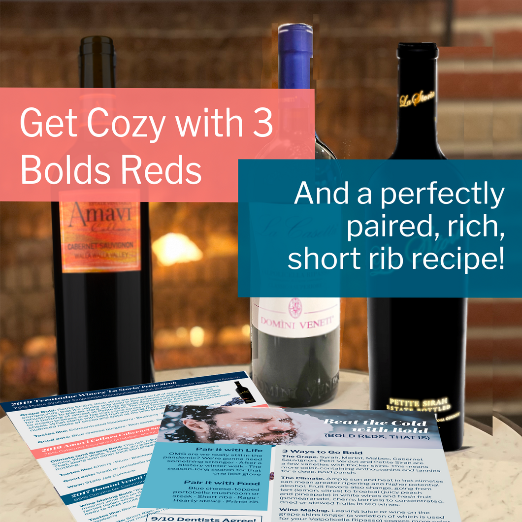 Bold Red Wines and Short Rib Pairing Pack